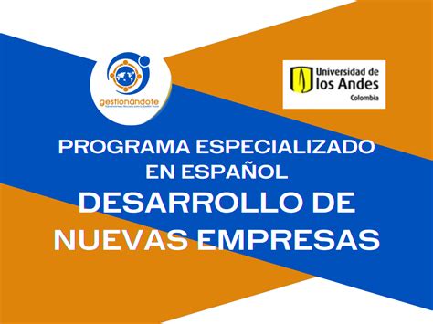 Programa en Desarrollo de nuevas empresas .